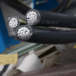 the inside of power line wires